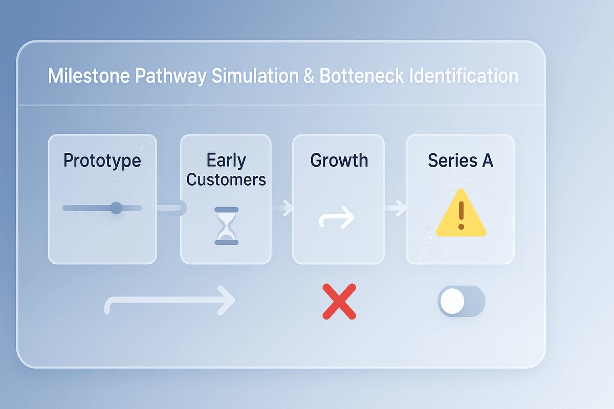 Illustration for 5. Milestone Pathway Simulation & Bottleneck Identification