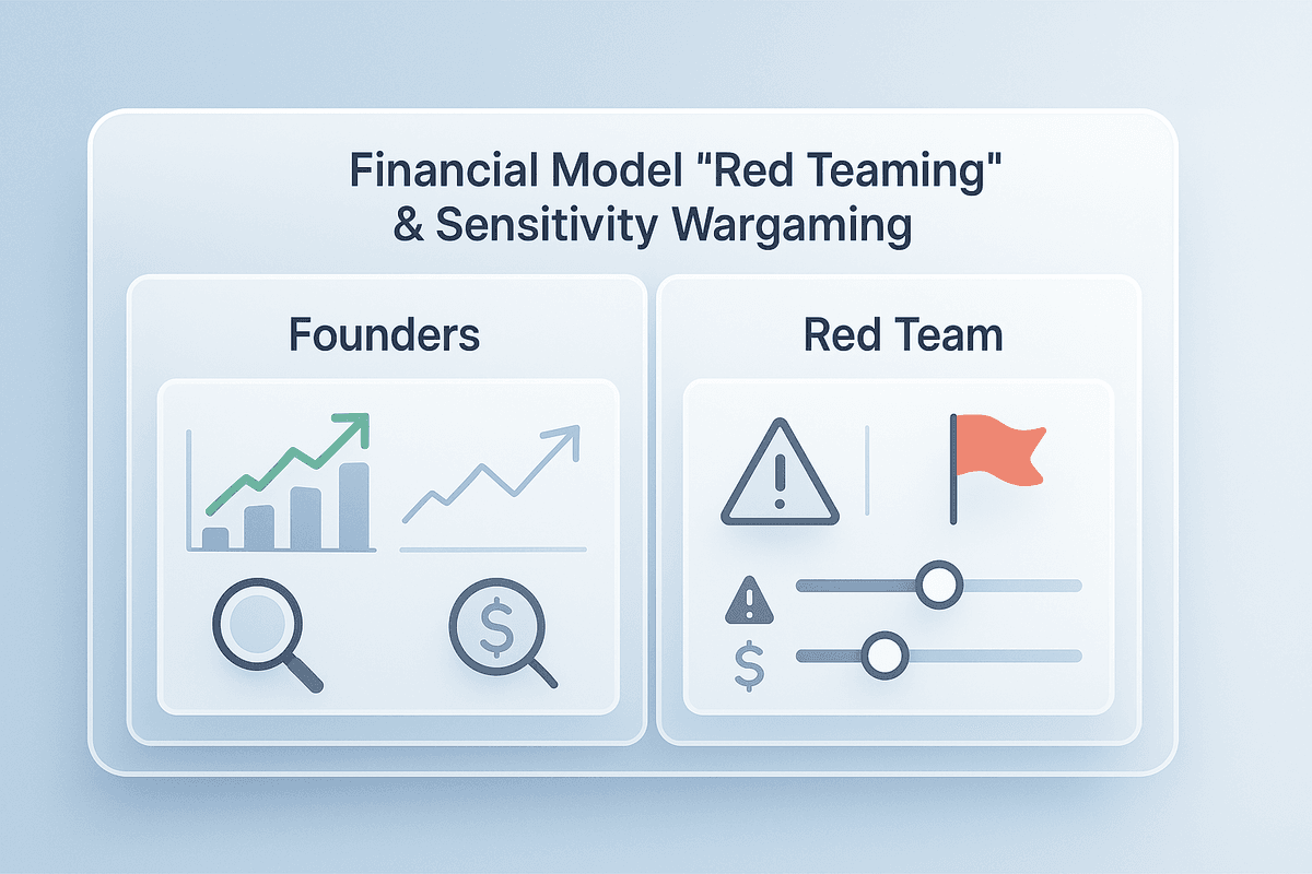Illustration for 4. Financial Model "Red Teaming" & Sensitivity Wargaming